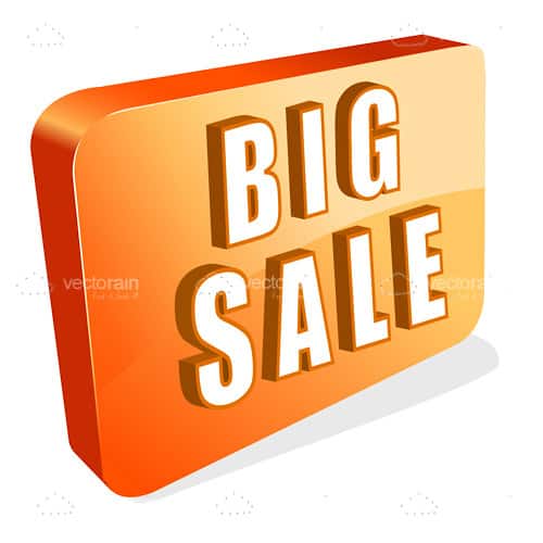 Orange ‘Big Sale’ Icon